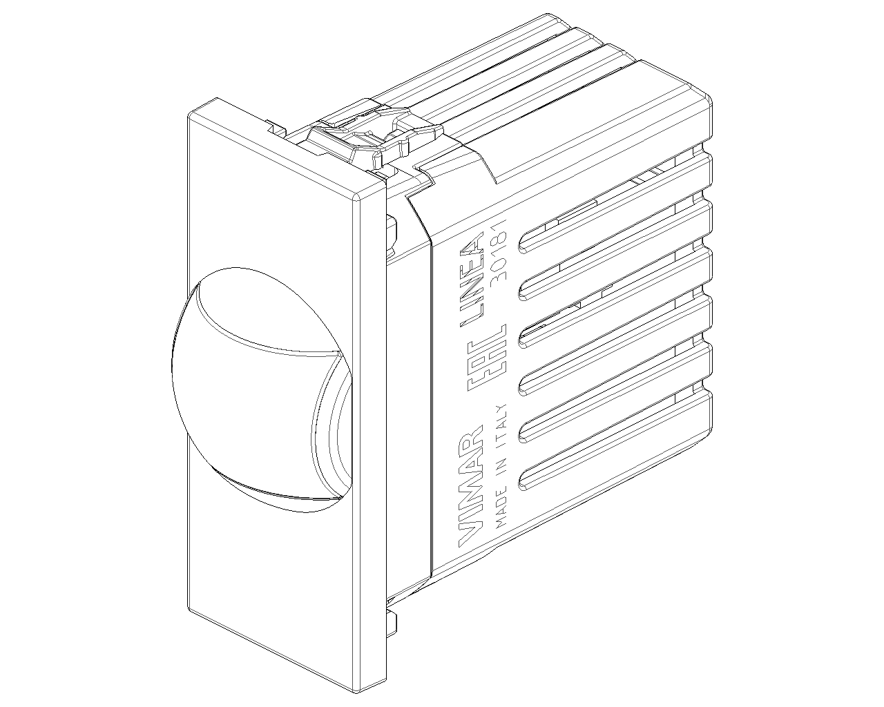 Interruttore IR sensore infrarossi a relè 220-240V Vimar Linea bianco-nero-canapa 30181.B/G/C Interruttore IR sensore infrarossi a relè 220-240V Vimar Linea bianco-nero-canapa 30181.B/G/C